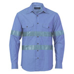 Mens Cotton Chambray Shirt with Generic R/Tape