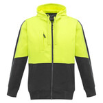 Unisex Hi Vis Full Zip Hoodie
