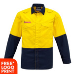 Mens Hi Vis Spliced Shirt 